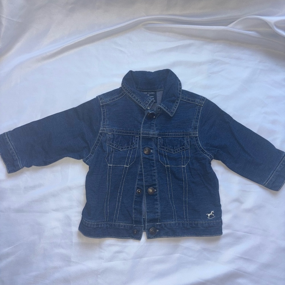 Faded Glory Blue Jean Jacket Classic Denim Style, Baby Jacket, Baby Outwear,